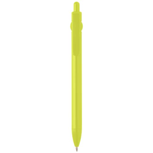 Stylo bille en plastique recyclé personnalisé Fidget Citron vert
